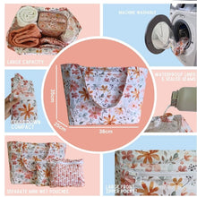 Load image into Gallery viewer, Beach Bag &amp; Mini Pouch Set